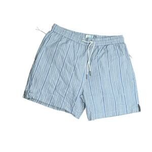 KITH Jacquard Adler Striped Orbit Blue Shorts Large